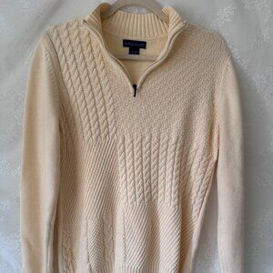 Vintage 100% Cotton Half Zip Sweater
